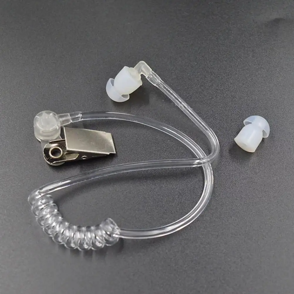 Kids Agent Earpiece Agent Earpiece Stretch Coil Metal Clip Secret Service Cosplay Costume Prop Adults Kids Security Guard Earbud 3