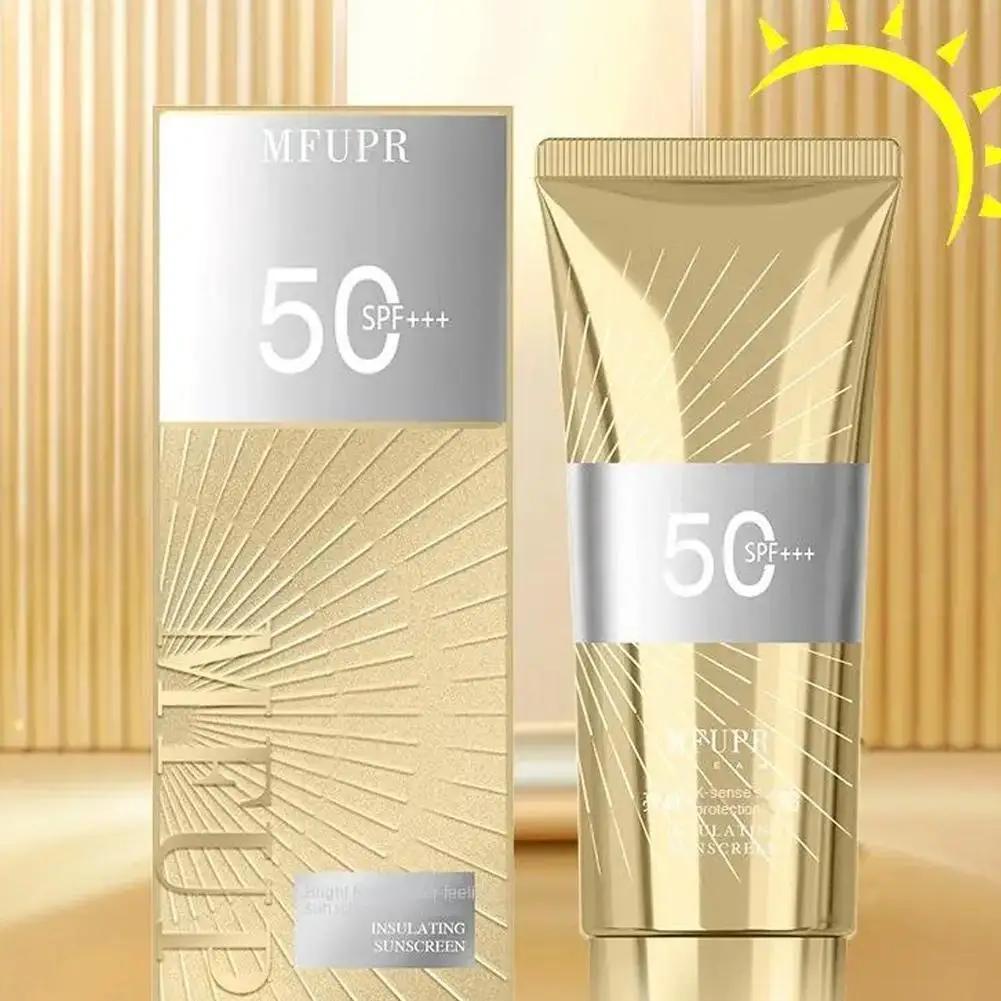 60ml Facial Moisturizing Sunscreen Anti-UV SPF50+ Refreshing Whitening Isolation Light Primer Sun Protection Body Sunscreen