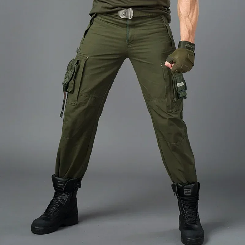 CARGO PANTS Overalls Men Army Wide TACTICAL PANTS MILITARY Work Many Pocket Casual Style Straight Trousers casual pants sports pants tactical pants casual sports pants