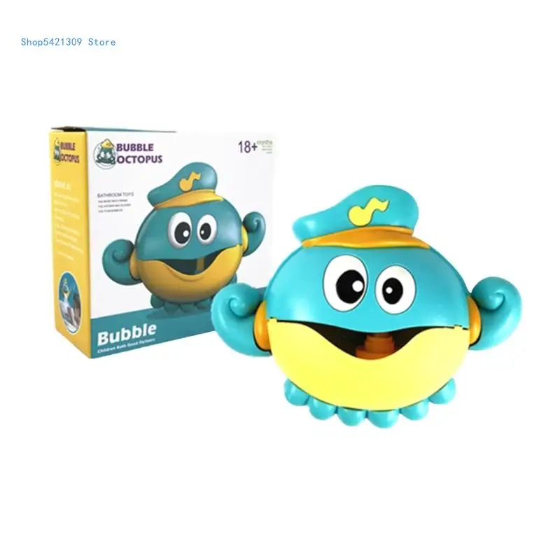 

85WA Octopus Bubble Maker Baby Bath Toy Octopus Bubble Machine Bubble Blower