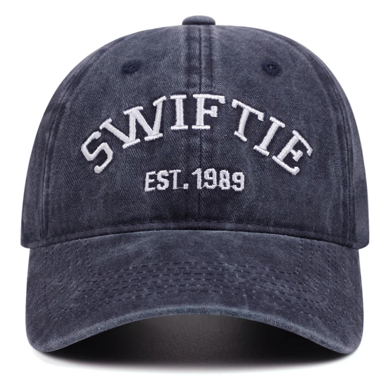 swiftie Washed retro aged letter embroidery baseball caps women men outdoor hip-hop casual duck hats