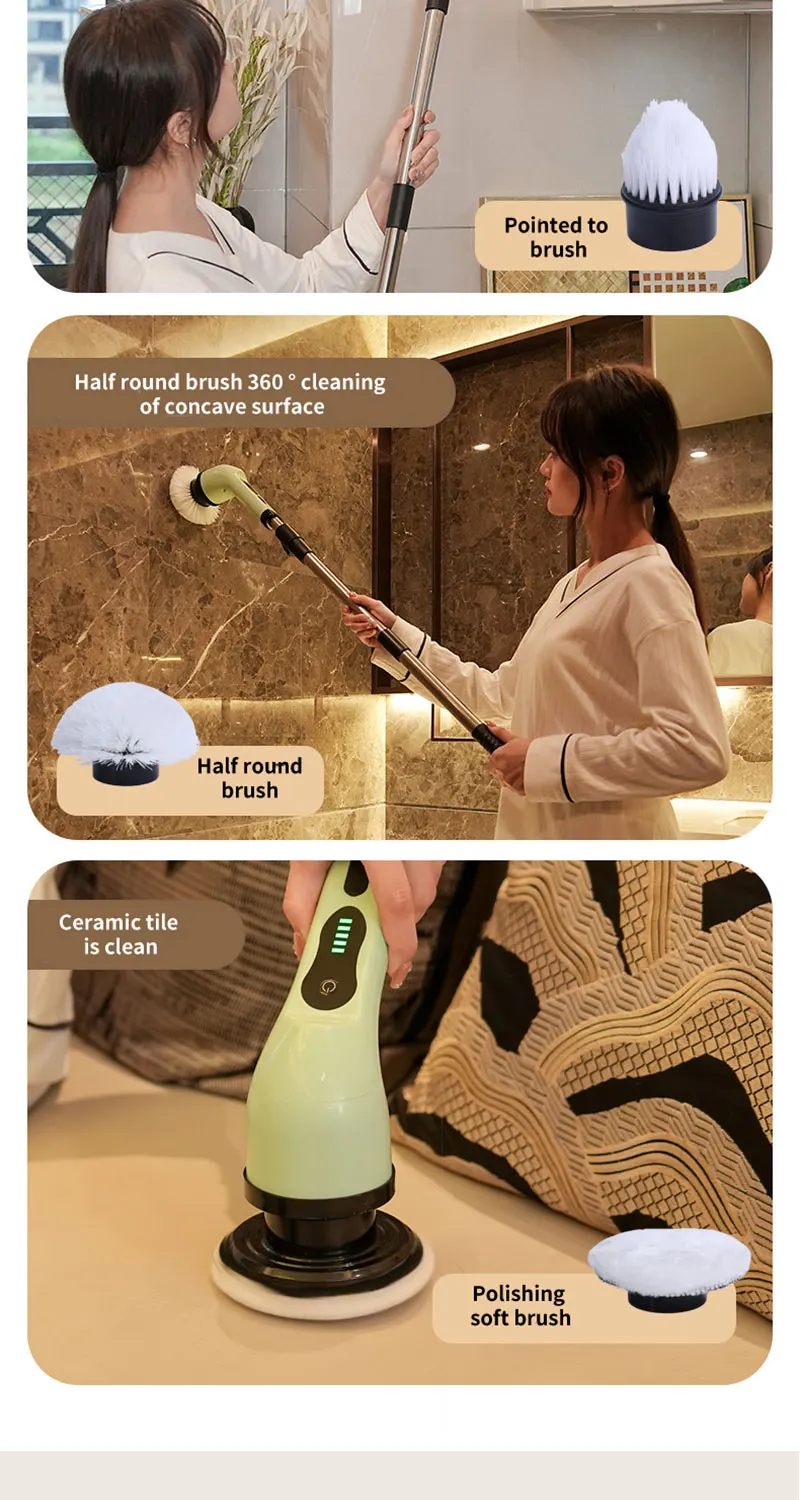 9-in-1 Wireless Electric Cleaning Brush Multifunctional Bathroom Windo –  ALEXIS AUTO REPAIR INC