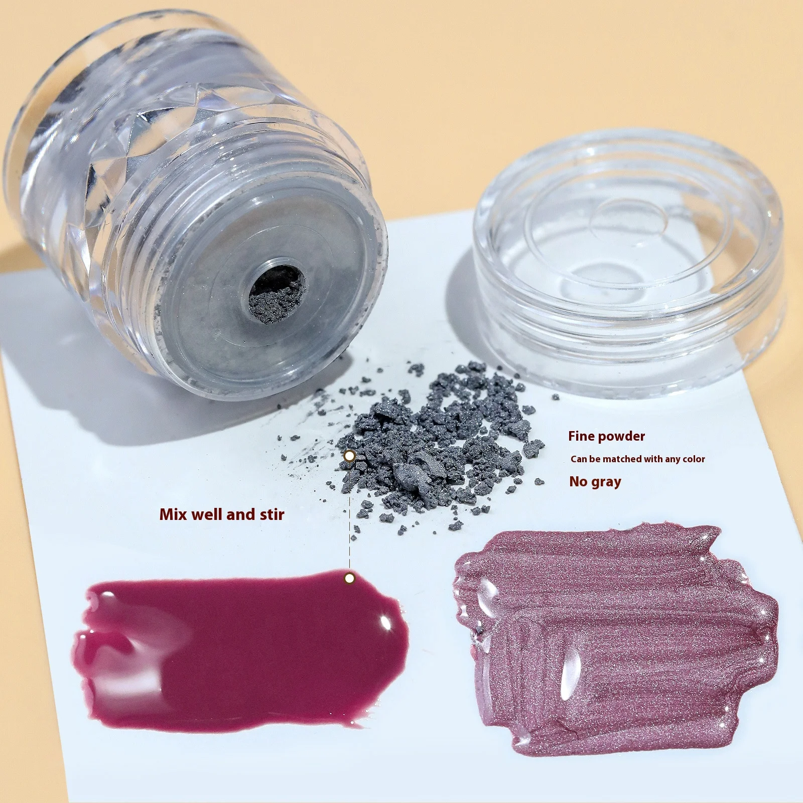Nail Shimmering Powder Universal Porcelain White Cat's Eye Nail Powder Mirror