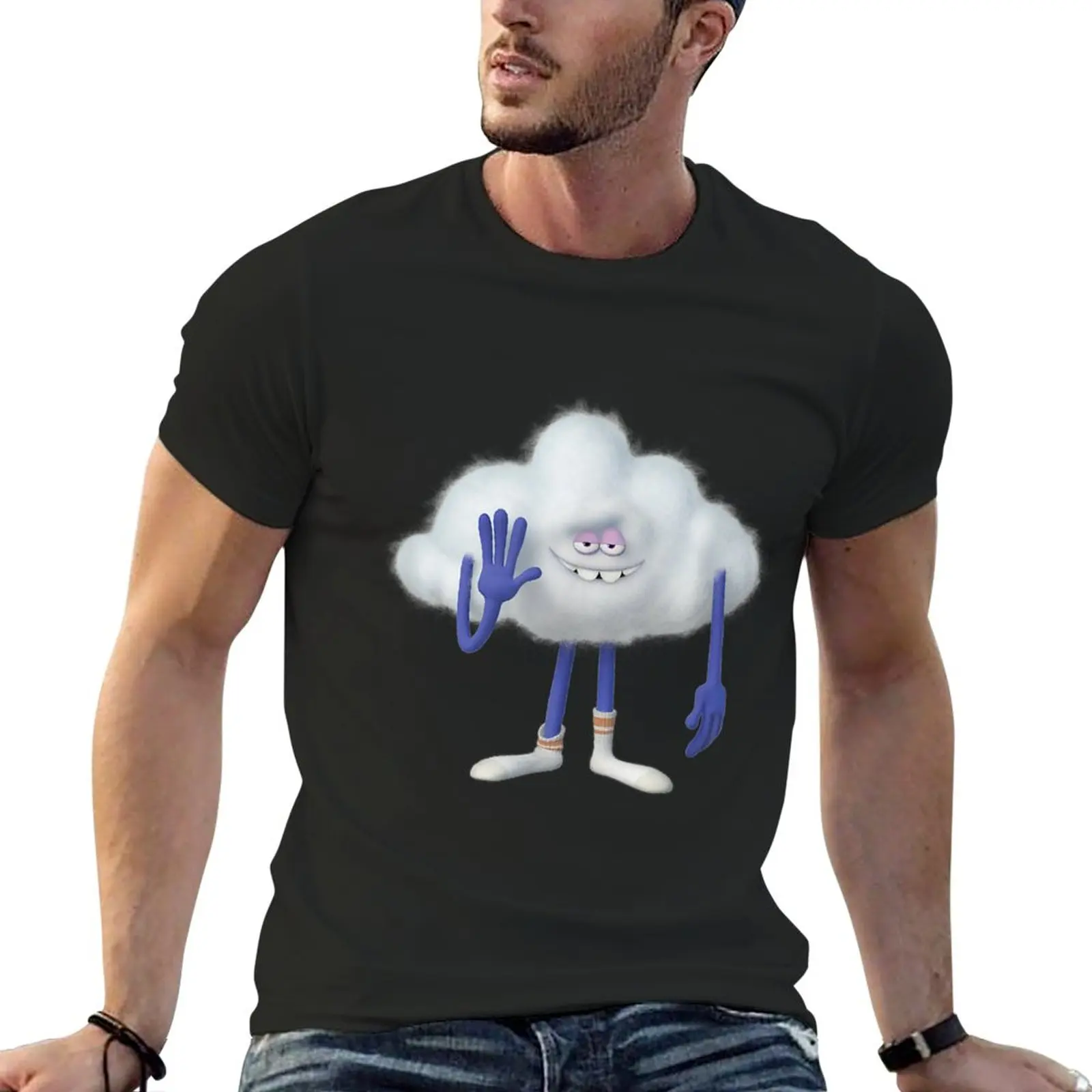 New Trolls World Tour Hey Cloud Guy T-Shirt Cute Tops T-Shirt Uomo T-Shirt Oversize T-Shirt Uomo
