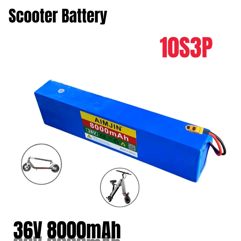 Pacco Batteria Per Scooter 36 V18650 Per Scheda Bms Per Scooter Elettrico Kugoo S2 / S3 / S4 8000Mah