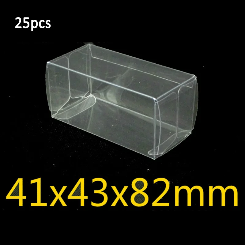 20/25/50pcs 41*43*82mm Tool Organization PVC Protector Boxes 1:64 Toys Car Toy Box Case Display Box Home Office Storage Boxes