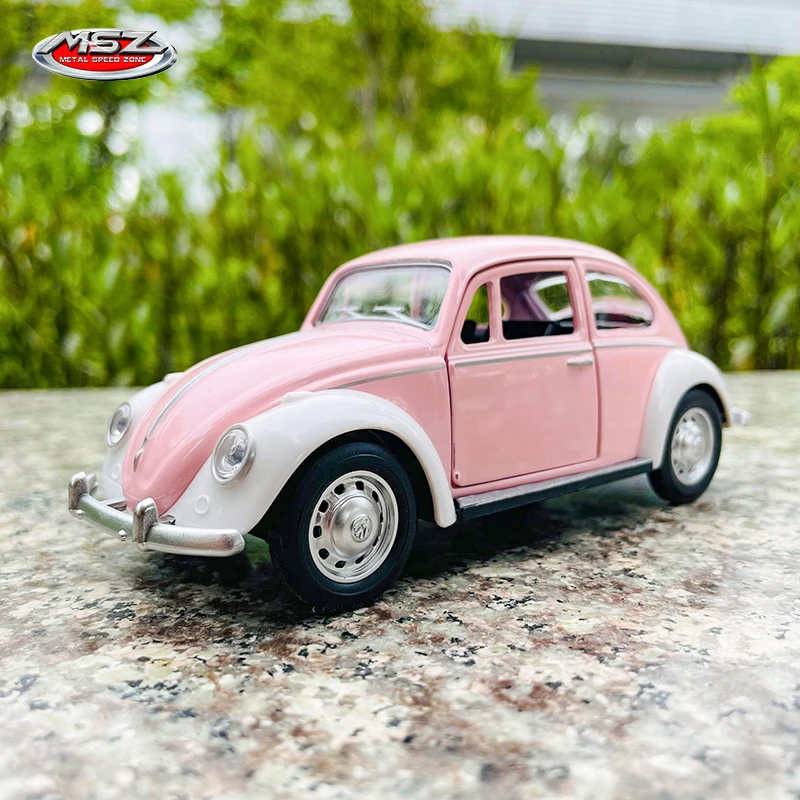 MSZ 1:28 Volkswagen Beetle alloy car model children's toy car die-casting boy collection gift pull back function