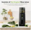 H400 Easy Clean Slow Juicer, Matte Black Hands Free  Hopper Fits Whole Produce  Quiet Motor | Scrub Free Cleaning | BP 2