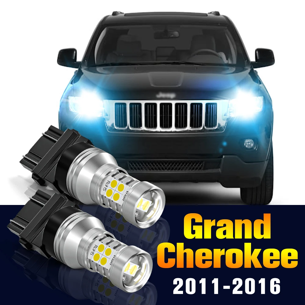 2pcsLEDDRLDaytimeRunningLightBulbLampForJeepGrandCherokee