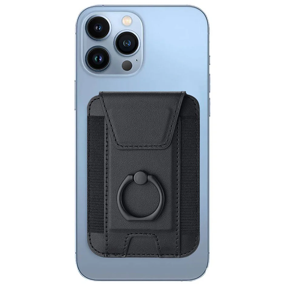 Compatible IPhone 12-16 Para IPhone 16/15/14/13/12 - Cuero Vegano Con Soporte Ajustable Cartera Magnética Magsafe Elago