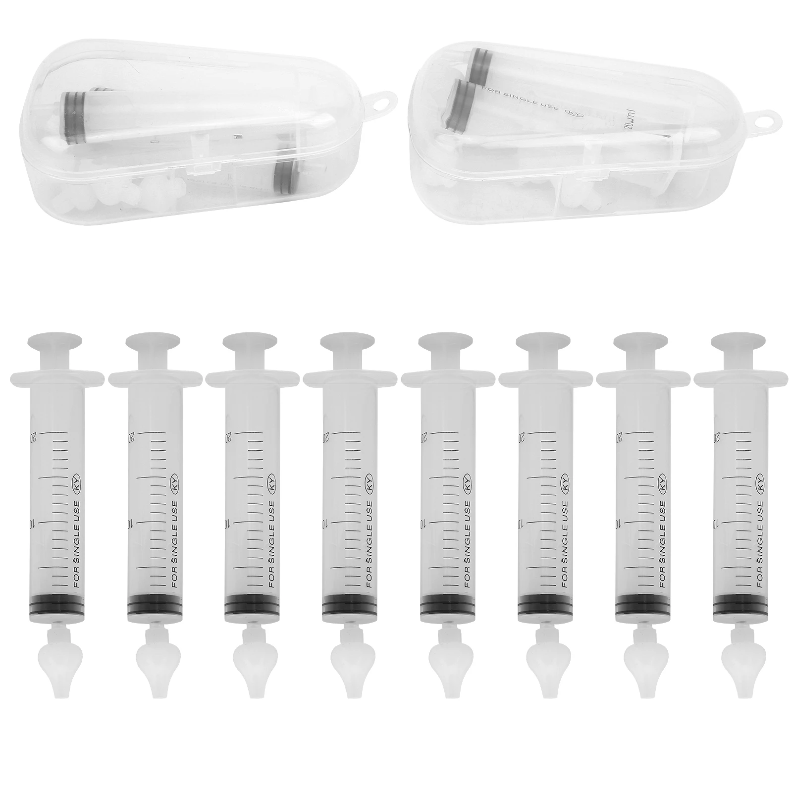 20ml Nasal Irrigator Syringe Multifunctional Catheter Tip Syringe Nose Cleaner for Baby Infants 8Pcs nasal irrigator