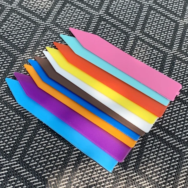 100 Darabos Vastagító Növényi Címke Pvc Műanyag Padlólemez Otthoni Kertészeti Ellátás Virágcserépek És Ültetési Címkék - Image 2