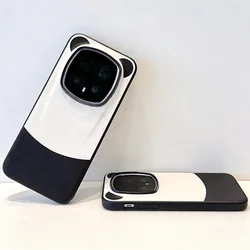 Schattige Panda Leren Ringdoos met Camera Bescherming