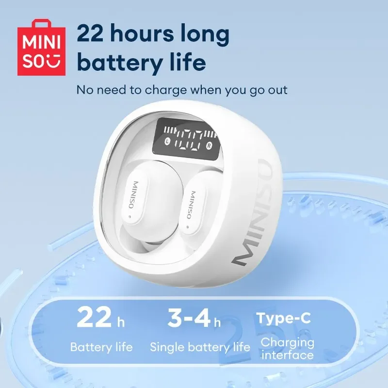 

TWS-наушники MINISO MCT10 с поддержкой Bluetooth 5,3 и шумоподавлением