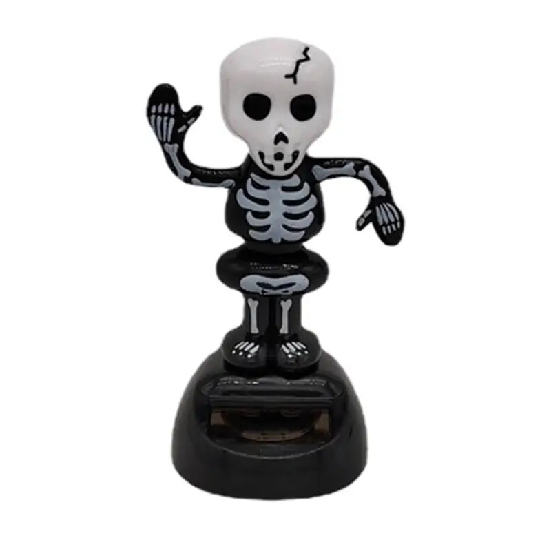 

Halloween Bobbleheads For Car Dashboard Solar Powered Dancing Toys With Shaking Head Halloween Ornaments For Car Bobbleheads