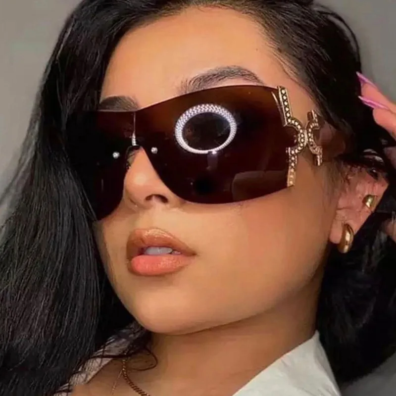 New Sports Trend Goggle Sunglasses Women Men 2023 Fashion Punk