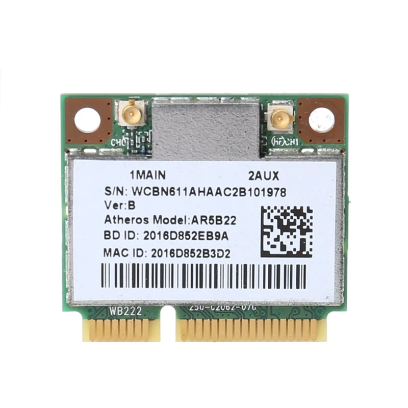 

2024 New Half Mini Pci-Express Wireless WIFI Card BT4.0 AR9462 AR5B22 For Computer Laptop