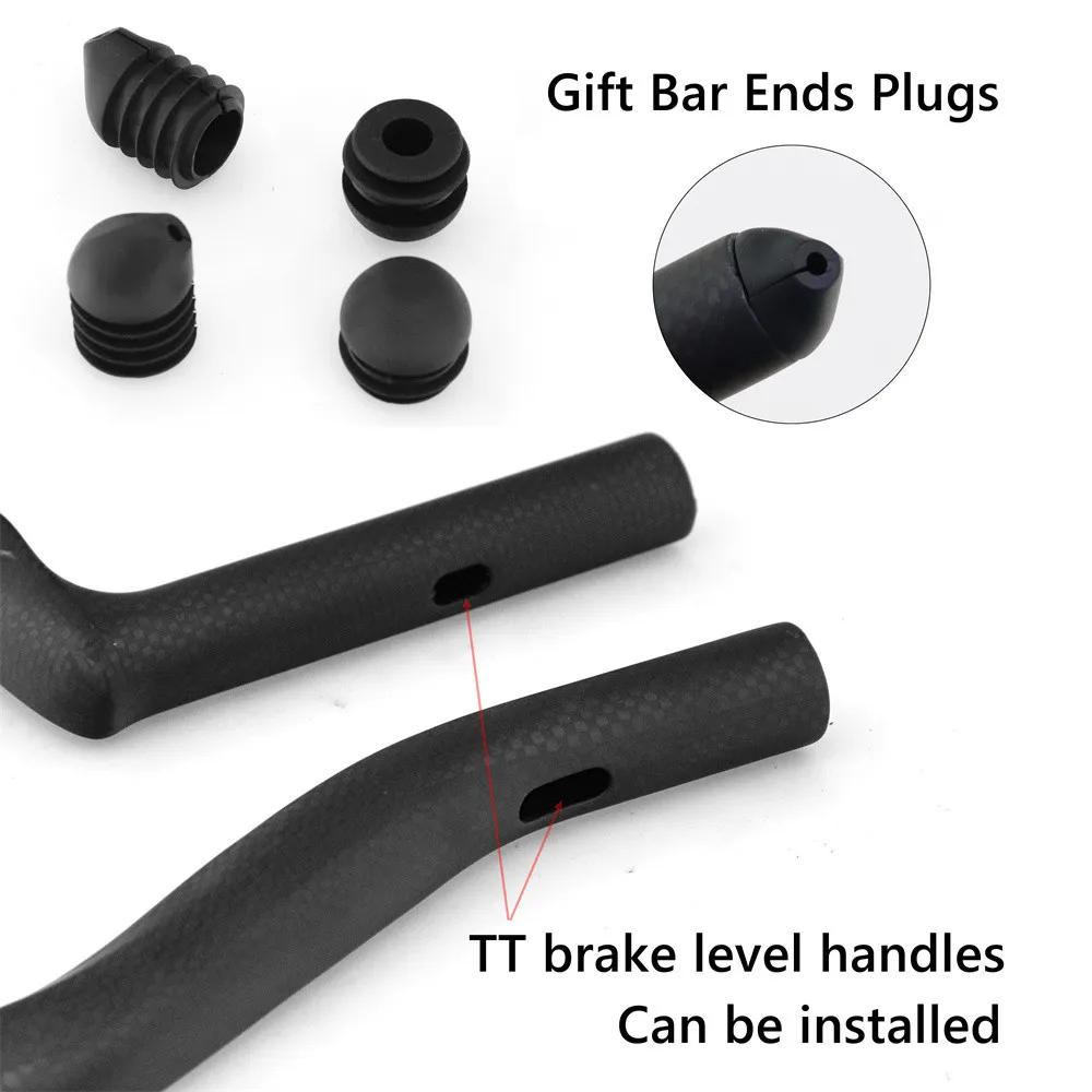 Special-shaped Clamp Road Fixed Gear Bike Triathlon Time Trial 3K Full Carbon Bicycle Extended TT Rest Handlebar Carbon Bar,carbon fiber bicycle handlebar