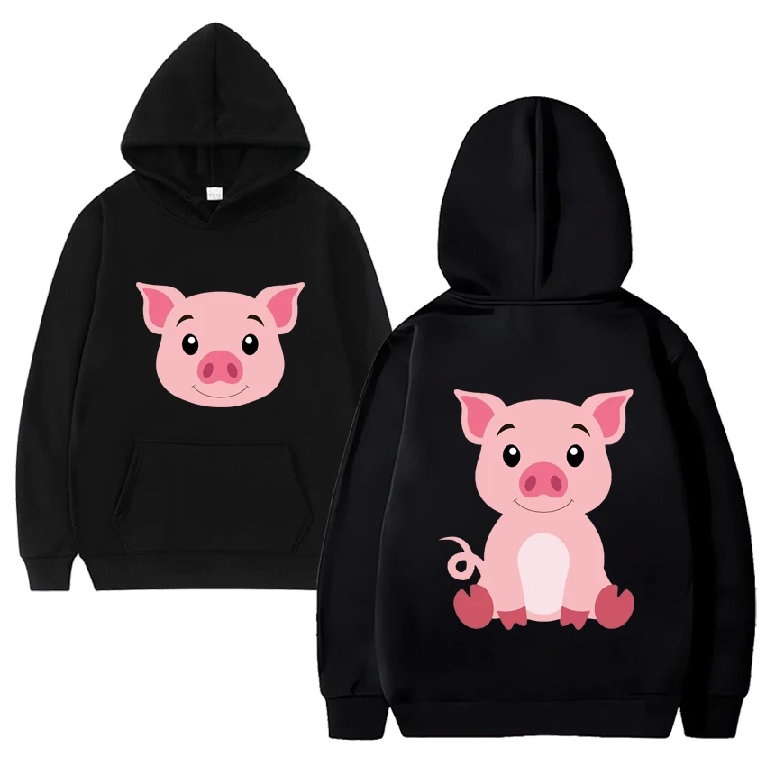 

Funny Cute Pig Graphic Hoodies Autumn Winter Men Women Casual Oversized Sweatshirt Unisex harajuku Fleece Long sleeve pullovers