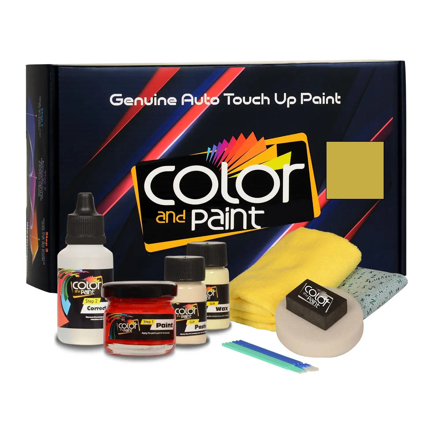 

Color and Paint compatible with Opel Automotive Touch Up Paint - BROKATGELB MICA - 488 - Basic Care