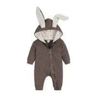 Baby Rompers Boys Girls Newborn 0 to 3 6 9 12 18 Months Boutique Cotton Long Sleeve Rabbit Ear Infant Onesie Spring Fall Clothes 2
