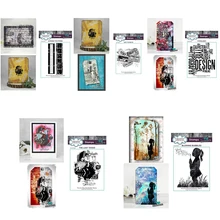 

Abstract Vintage Characters Clear Stamps No Cutting Dies For Diy Paper Cards Handmade Embossing Decoration Craft New Stamps