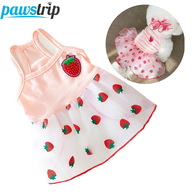 

Cute Pet Dog Dress for Small Dogs Thin Puppy Princess Skirt Summer Dog Clothes Chihuahua York Clothing Pet Supplies