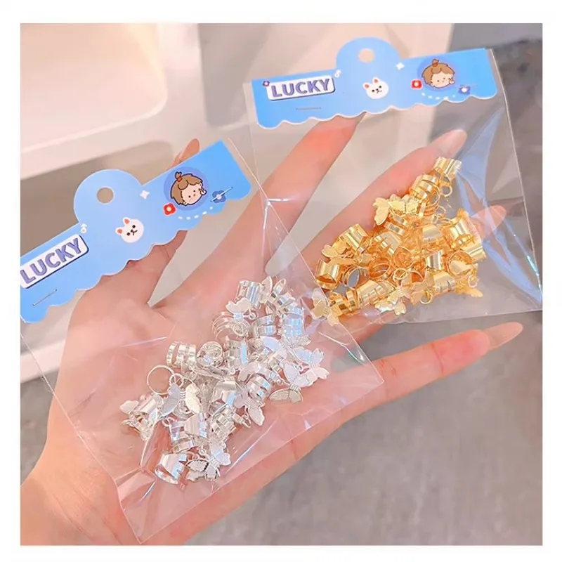 Kids Dreadlocks Hair Buckles Ropes Jazz Dance Hip-hop Dance Performance Decoration Butterfly Opening Hair Ring Hairpin Woman