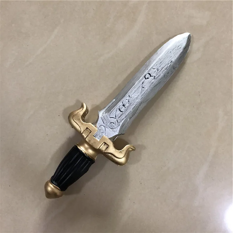 Dagger Leaves Rune Sword Prop - Cosplay Weapon for Kids Safe PU Halloween Role Play