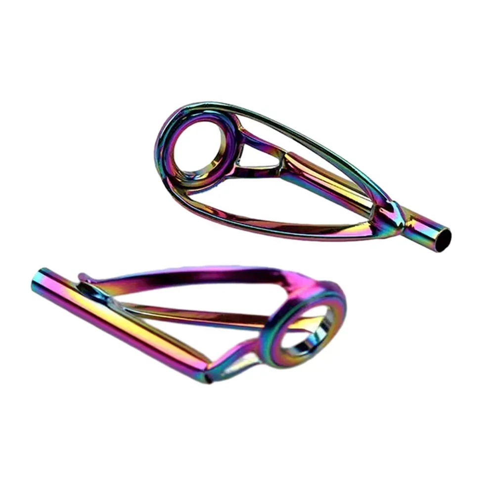 5Pcs Fishing Rod Tip Guides Repair Kit DIY Stainless Steel Frames Ceramic Ring Spinning Casting Fishing Rod Tackle Tool
