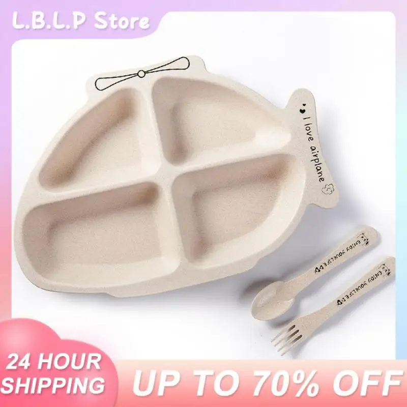 

Kids Feeding Bowls Children's Tableware Sets Children's Plane Plate Children's Dinner Plate Non-slip Toddler Training Tableware