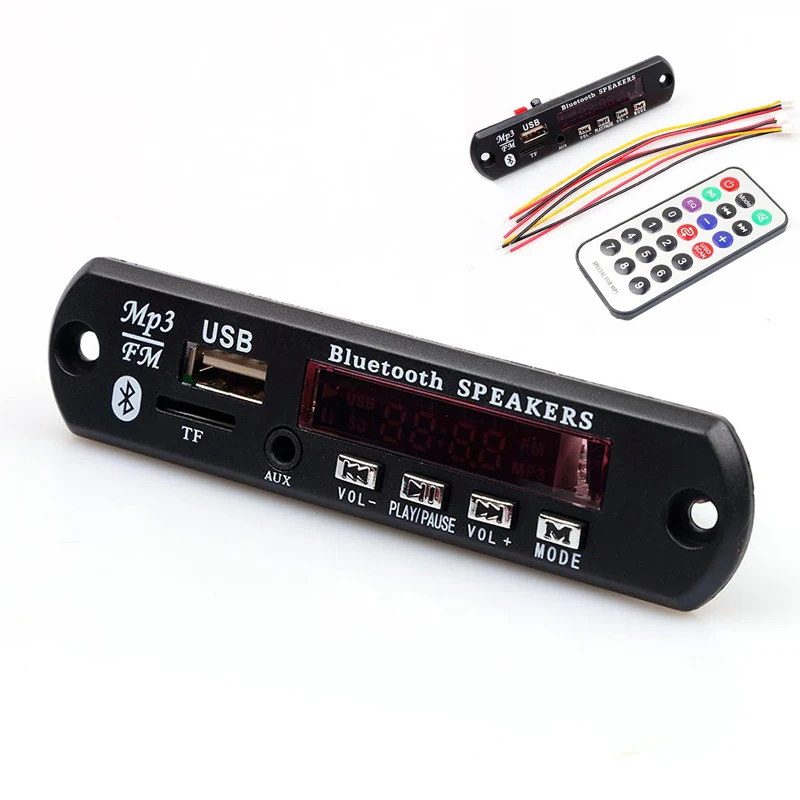 무선 블루투스 호환 12V MP3 WMA 디코더 보드 오디오 모듈 USB TF 라디오 자동차 액세서리에 대 한
