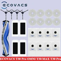 ECOVACS T30 PRO OMNI / T30S PRO / YEEDI M12 Pro + หุ่นยนต์สูญญากาศอะไหล่ถุงเก็บฝุ่นหลักแปรงด้านข้างกรองMopอุปกรณ์เสริม 1