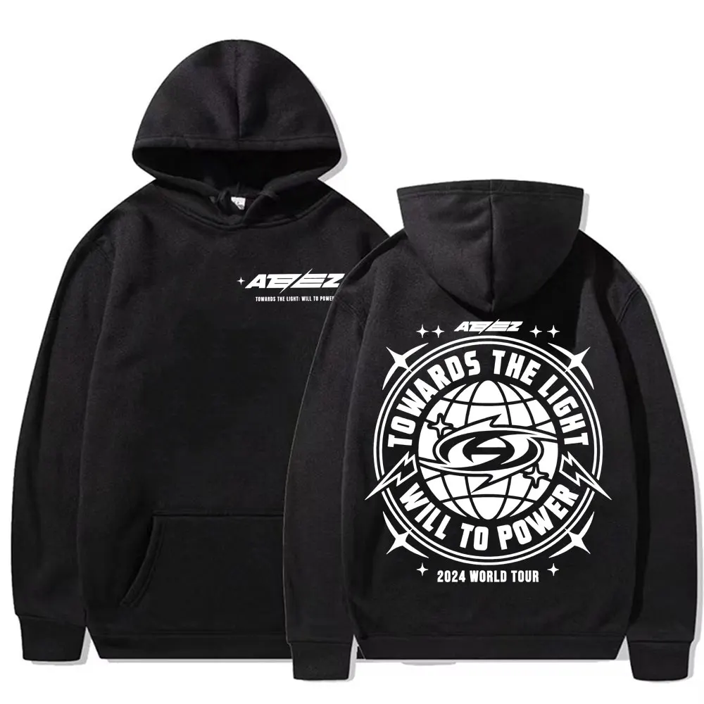 2025 Ateez World Tour Towards The Light: Will To Power Pullovers Men Women Korean Fashion Hip Hop Long Sleeve Sweatshirt Hoodies 4