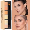 6-color Concealer Blush Palette Cream Matte Highight Contour Makeup  Eyeshadow Base Palette with Brush Covering For Dark Circles 4