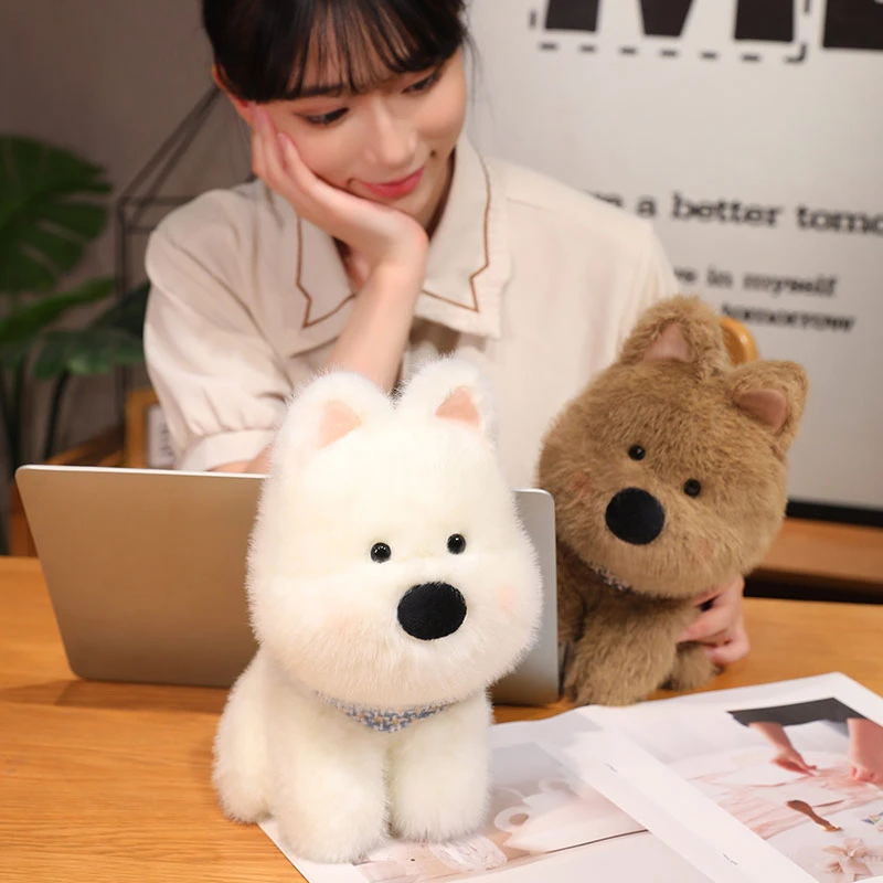 Kawaii Adorable Fluffy Terrier Plush (30cm) - Limited Edition