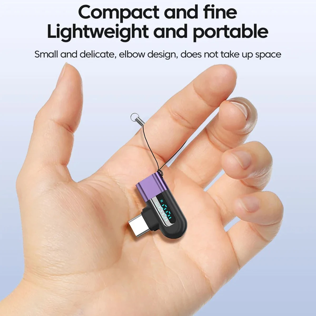 타입 C to 타입 C 120W 6A 디지털 디스플레이 OTG 어댑터 고속 충전 USB C 케이블 어댑터 USB2.0 데이터 전송 커넥터 변환기