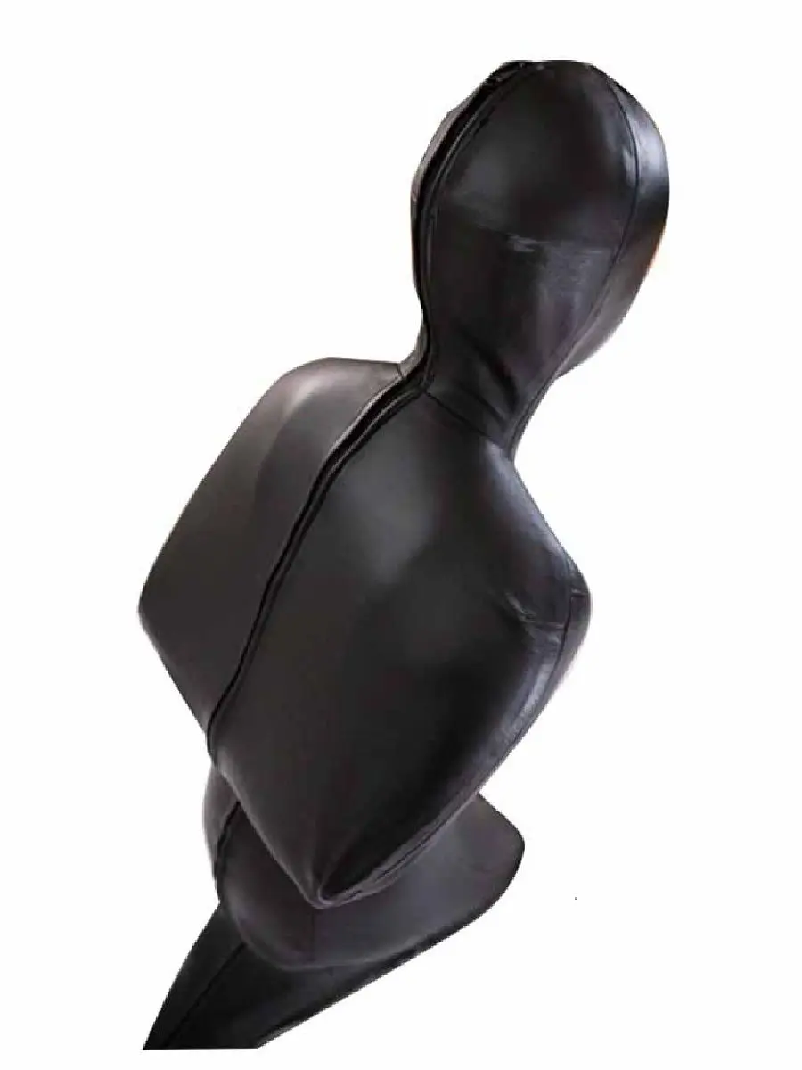 Elastic PU Leather Self Bondage Zentai Cosplay Full Bodysuit Unitard Jumpsuit Tight Sexy Bodystocking One Piece Lingerie Catsuit cosplay costume adult unitard latex lingerie mens bondage lingerie sexy fetish wear
