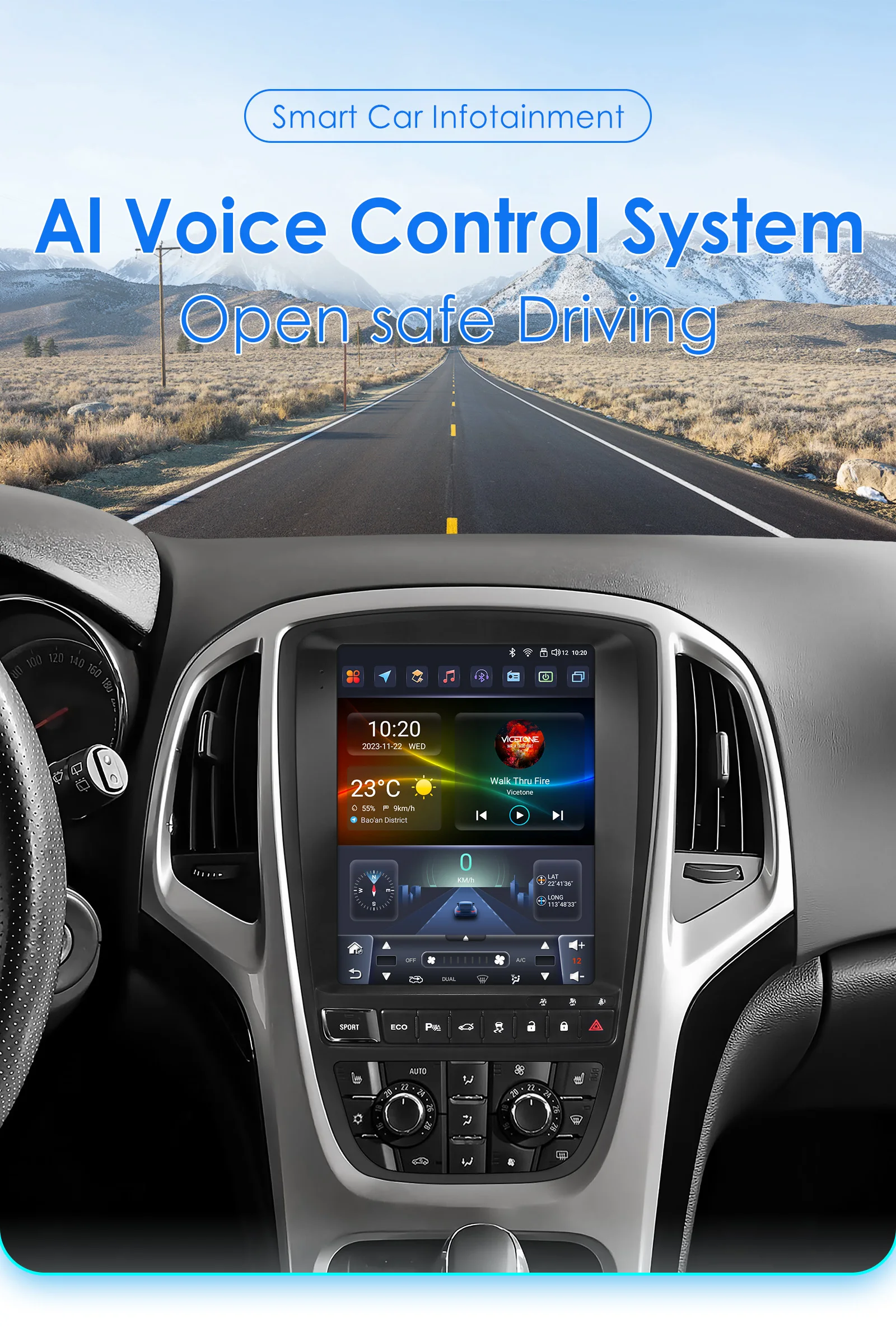 Radio de coche inalámbrico Android Carplay de 9,7 pulgadas, 7862, para Opel Astra J Buick Verano 2009 - 2015, reproductor Multimedia de vídeo, cámara 360, pantalla RDS DSP, navegación GPS, estéreo 1