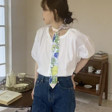 

Luna&Dolphin Women Slim Narrow Long Scarf French Lotus Leaf Purple Gentle Elegant Chiffon Silk Tie Bag Ribbon Headband Choker