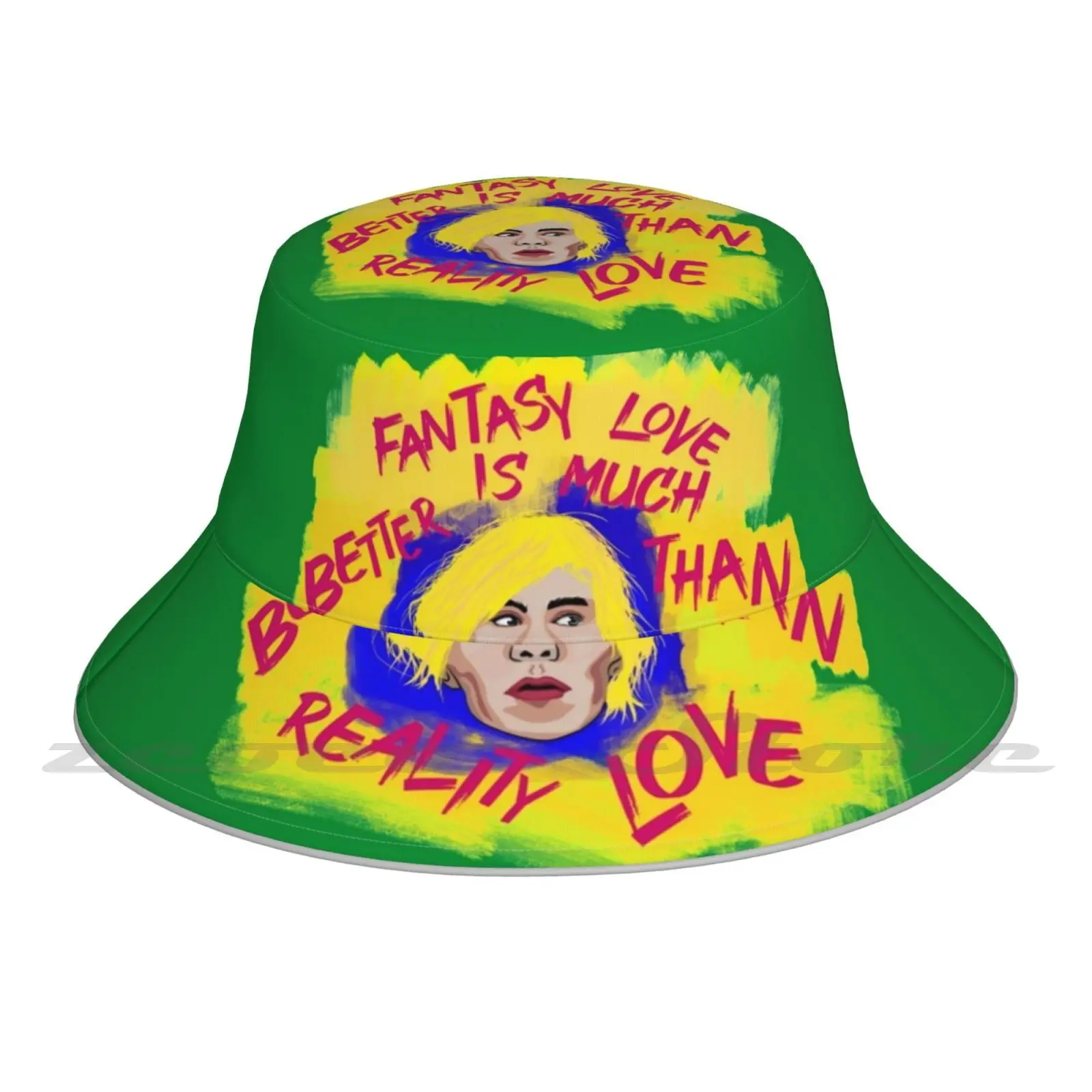 

Portrait Bucket Hat Outdoor Sports Breathable Present Fashion Cap Pop Art Postmodernism Postmodernity Pop Culture Urban Warhol