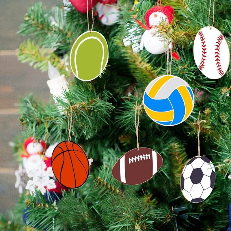 84pcs Wooden Sports Ornament Kit 3