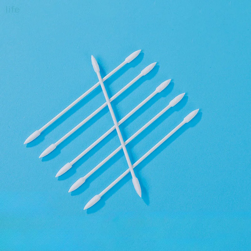 50Pcs Dust Free Disposable Cleaning Swab Cotton For Earphone Headphone Keyboard Phone Charge Port Cleaner