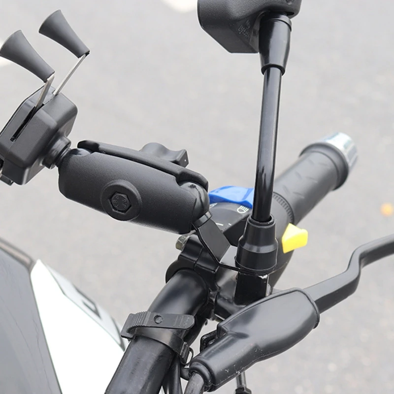 Motorcycle Mirror Bracket Motorcycle Angled Base Ball for Head Adapter Handlebar Mirror Bracket Work For P N2UB