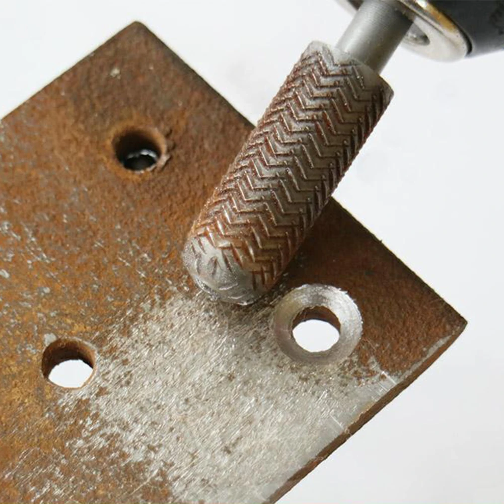 목공 강철 파일 조각 수공구, 6mm 생크 드릴 비트, 금속 연삭, 5 개