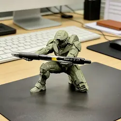 Revolutionary 3D Printed Pen Holder - Stylish and Creative Desktop Organizer (Zhanshi Green no pen)