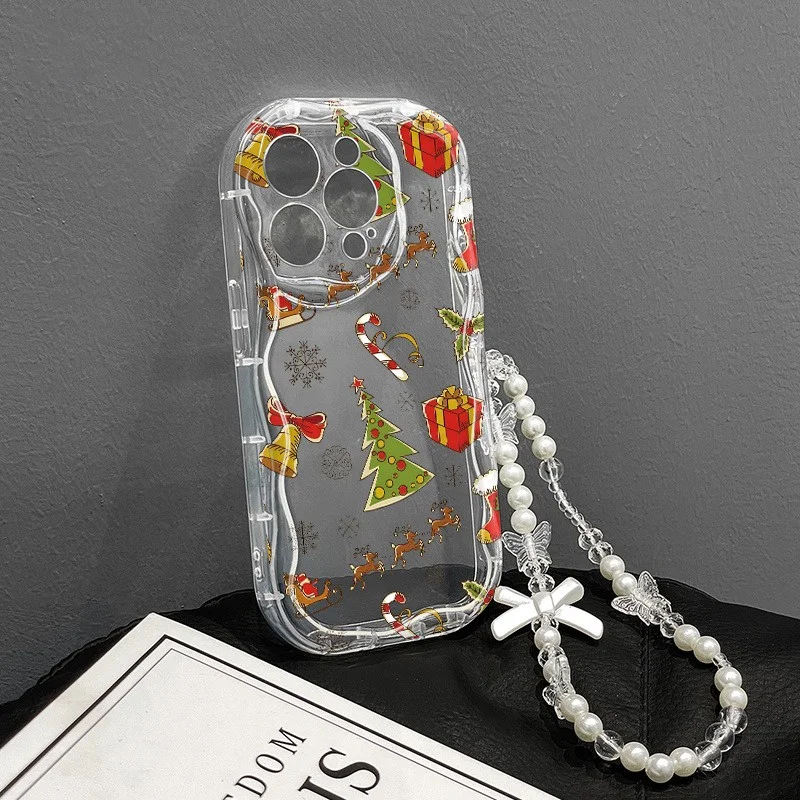 Festive Wrist Strap Phone Case with Lanyard - Christmas Gift Edition