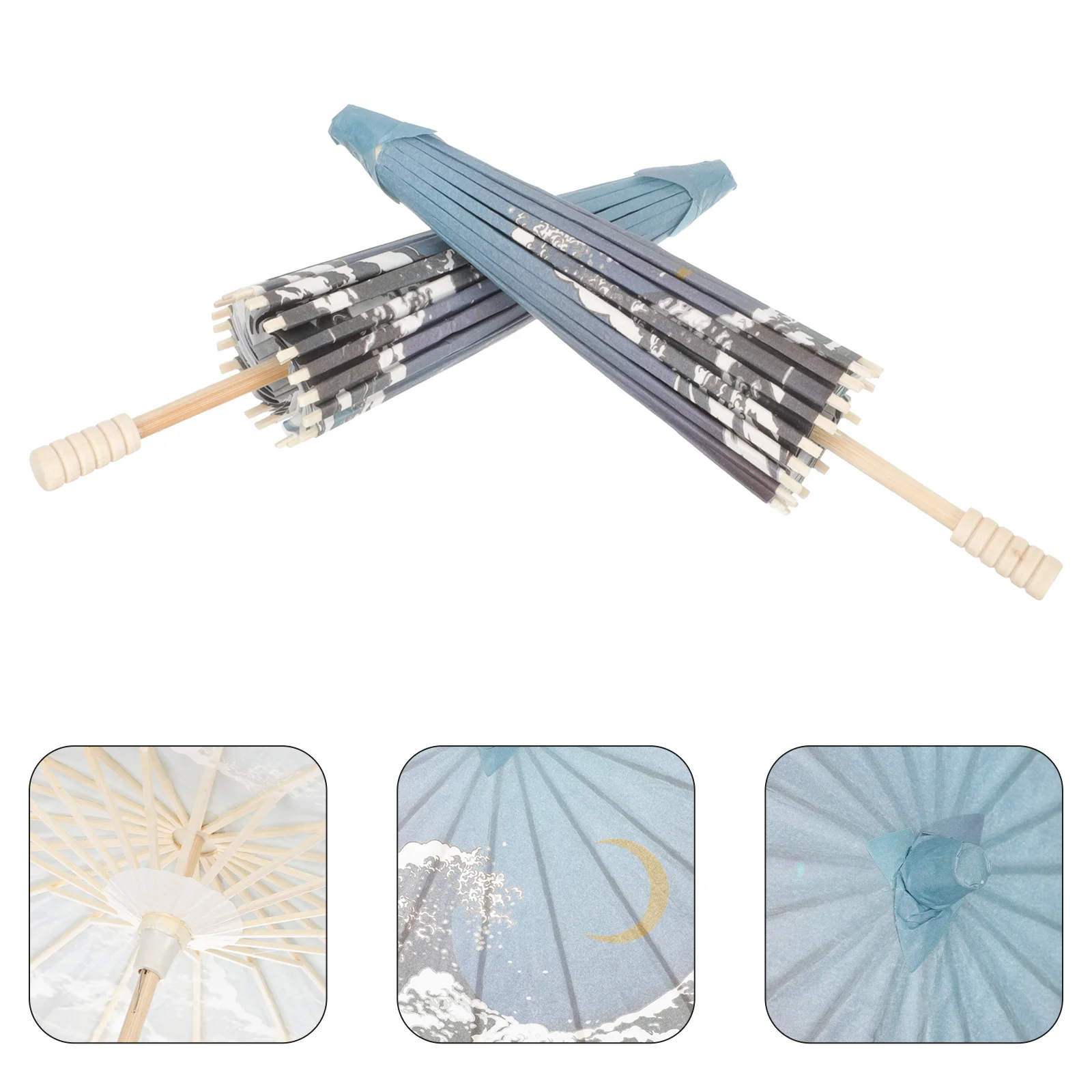 일본식 빈티지 종이 우산 사진 소품, 휴일 우산 장식, 축제 현장 무대 공연 장식 