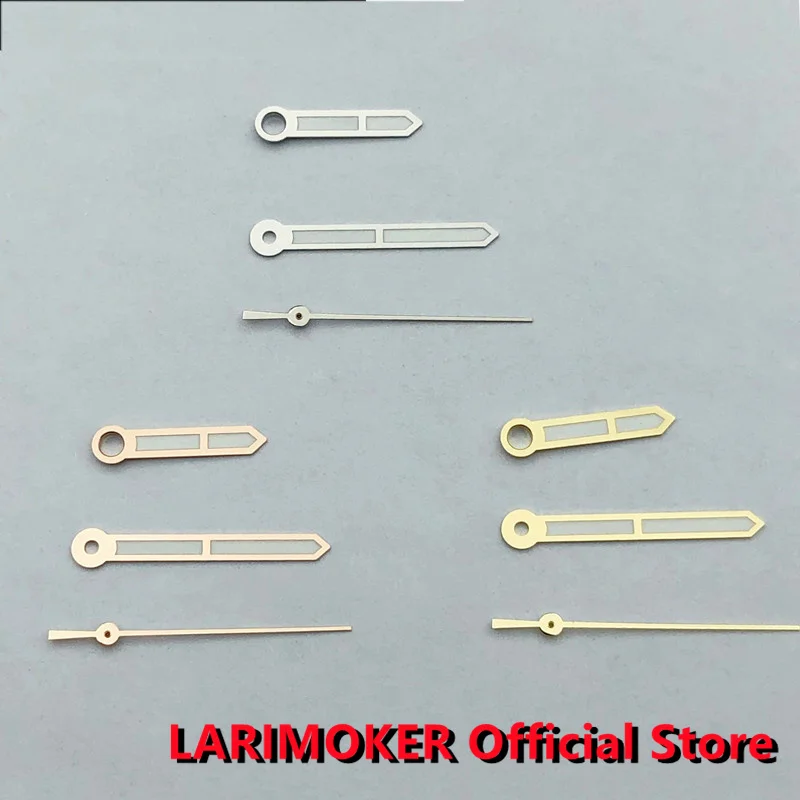

LARIMOKER New Sillver Rose Gold Watch Pointer Green Luminous Hands fit NH35 NH36 NH38 NH37 NH39 Movement