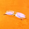 Titanium Alloy 15 Layers Coated Medical Silicone Nose Pads Antislip Temple Rimless Frame Reading Glasses +0.75 +1 +1.25 To +4 6